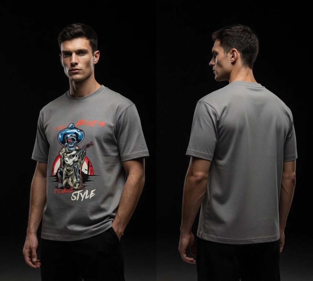 Men’s Grey Graphic T-Shirt