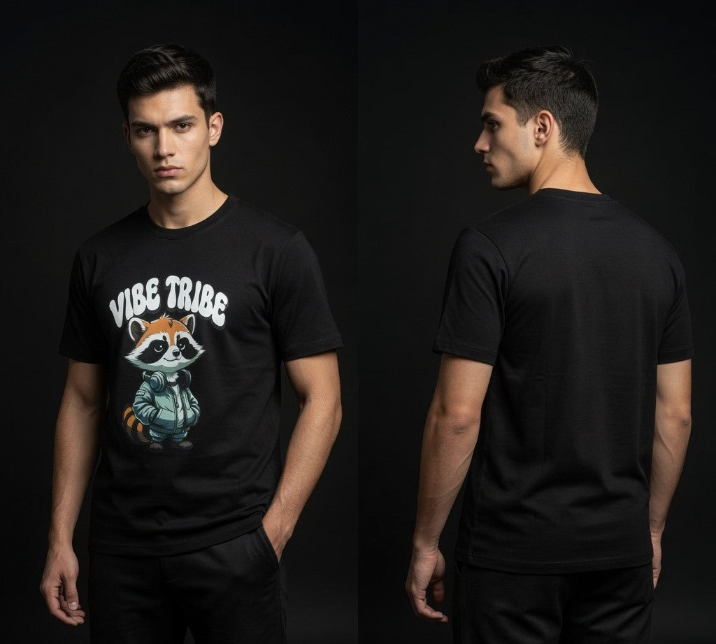 Men’s Printed Round Graphic T-Shirt